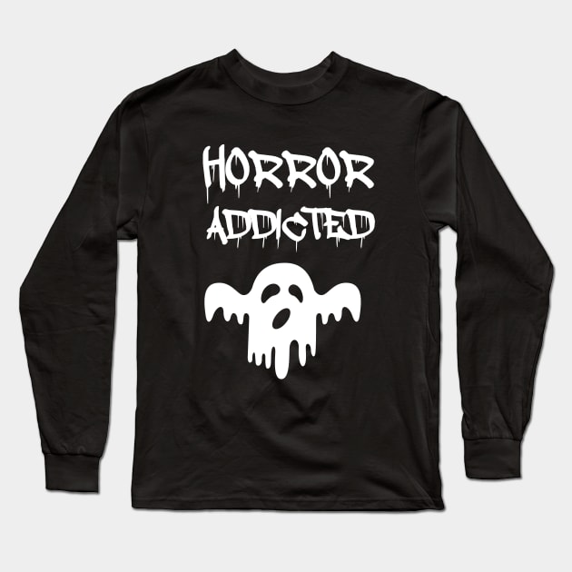 HORROR ADDICTED / HALLOWEEN COSTUME Long Sleeve T-Shirt by T-shirtlifestyle